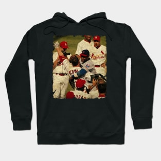 Sammy Sosa Hugs Mark McGwire after Hoodie